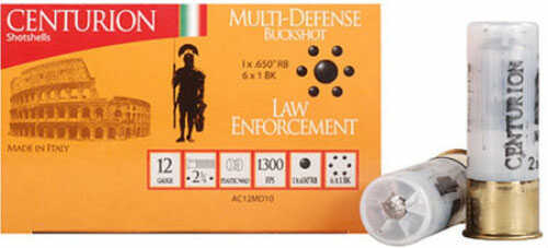 12 Gauge 2-3/4" Lead 00 Buck  10 Pellets 10 Rounds Century Shotgun Ammunition